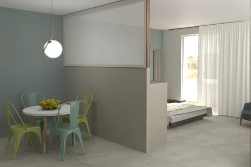 Interior design, particolare di zona giorno