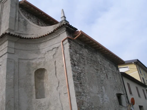 esterno della Chiesa post intervento di ripristino sismico